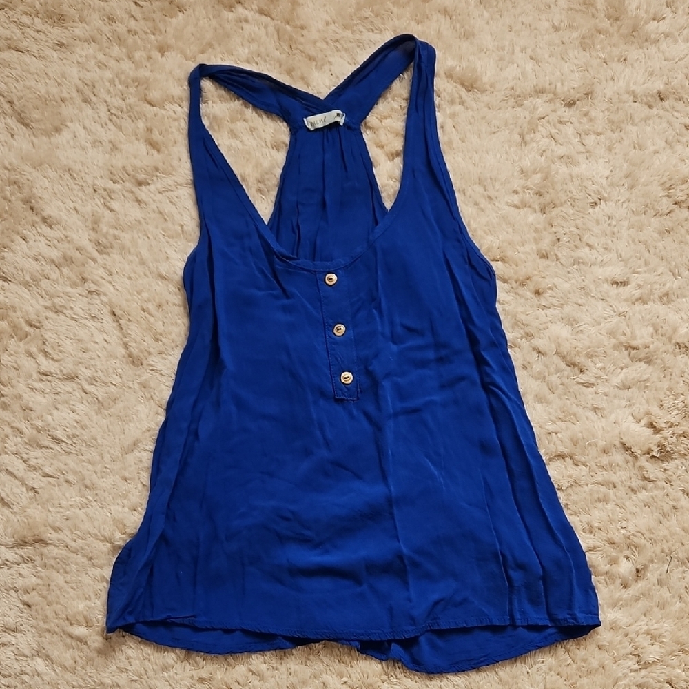 Blue Sleeveless Women's Top